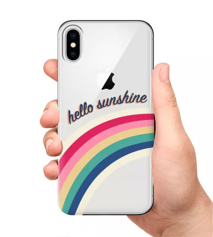 Прозрачный чехол на телефон - Hello Sunshine