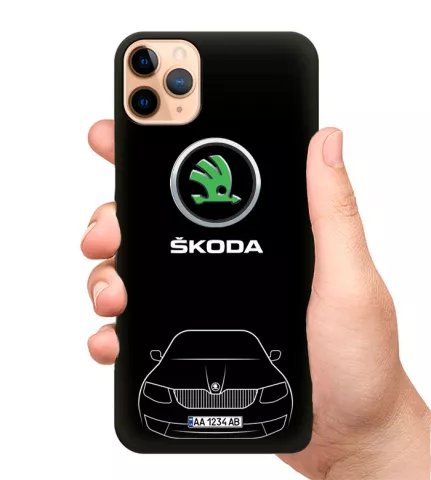 Чехол на смартфон - Skoda с автономером