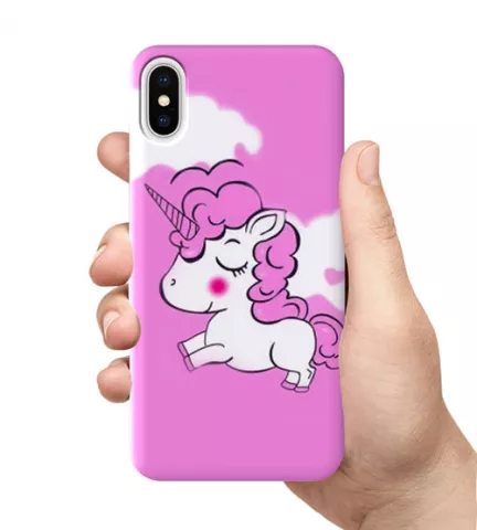 Чехол для смартфона с принтом - Purple unicorn
