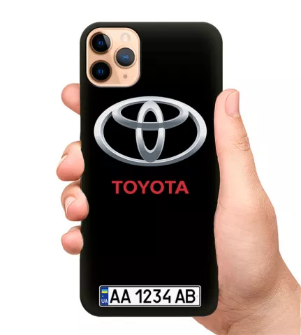 Чехол на телефон - Toyota госномер