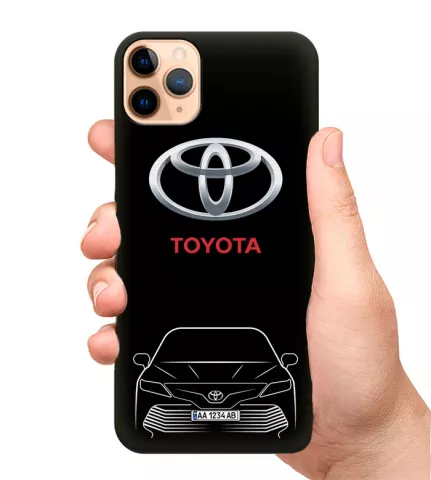 Чехол на телефон - Toyota Camry с госномером