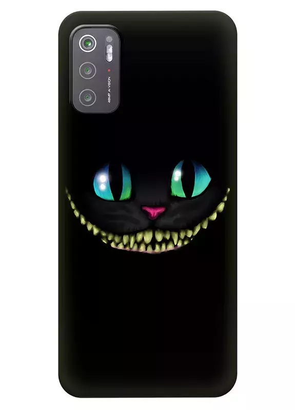 Poco M3 Pro 5G силиконовый чехол с картинкой - Чеширский кот