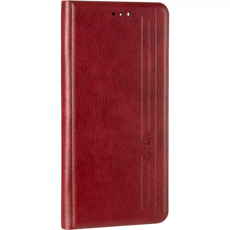 Book Cover Leather Gelius New for Xiaomi Redmi Note 10 Pro Red