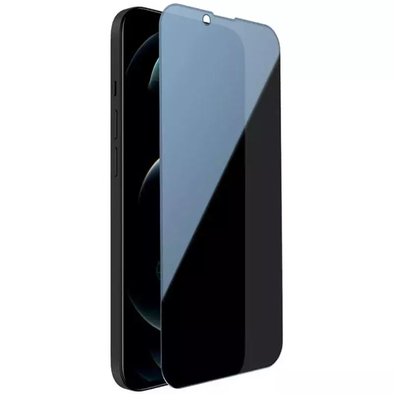Защитное стекло Privacy 5D (full glue) (тех.пак) для Apple iPhone 13 Pro || Apple iPhone 13 / Apple iPhone 14, Черный