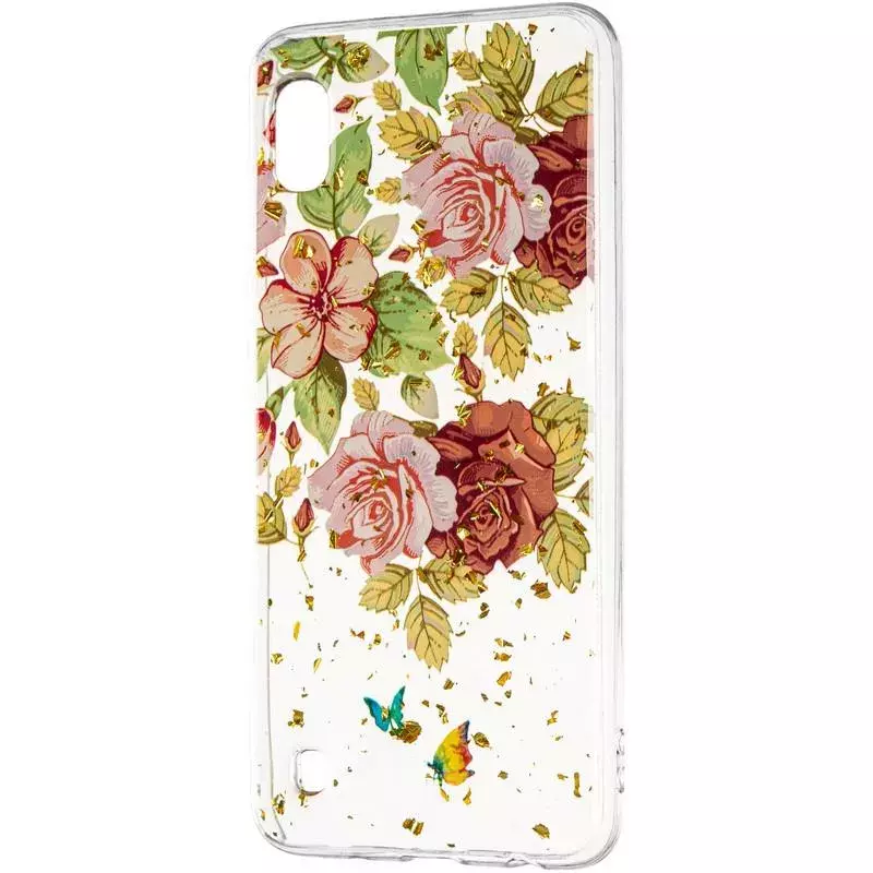Deep Shine Flowers Case (New) for Samsung A105 (A10) Rose