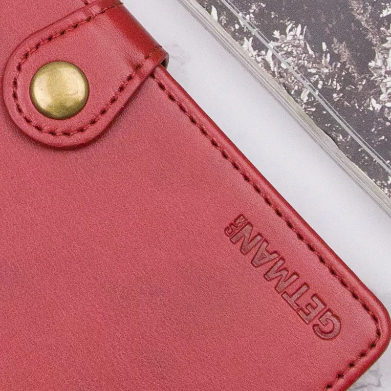 Кожаный чехол книжка GETMAN Gallant (PU) для Xiaomi Mi 10 Pro || Xiaomi Mi 10, Красный