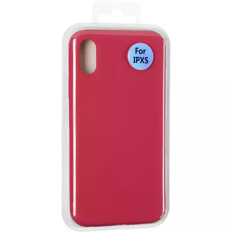 Чехол Original Full Soft Case для iPhone X/Xs (without logo) Garnet