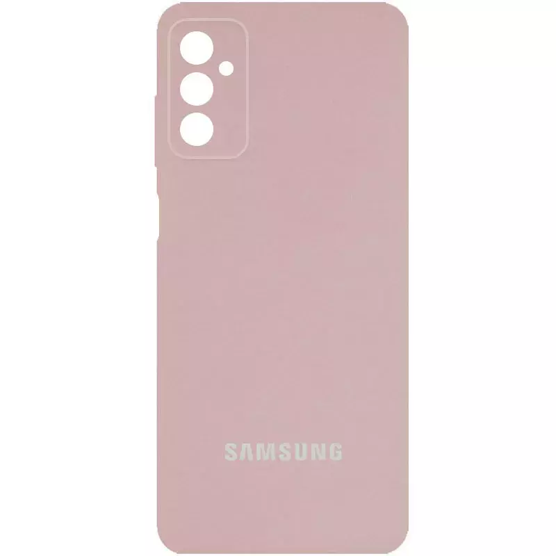Чехол Silicone Cover Full Camera (AA) для Samsung Galaxy M52, Розовый / Pink Sand