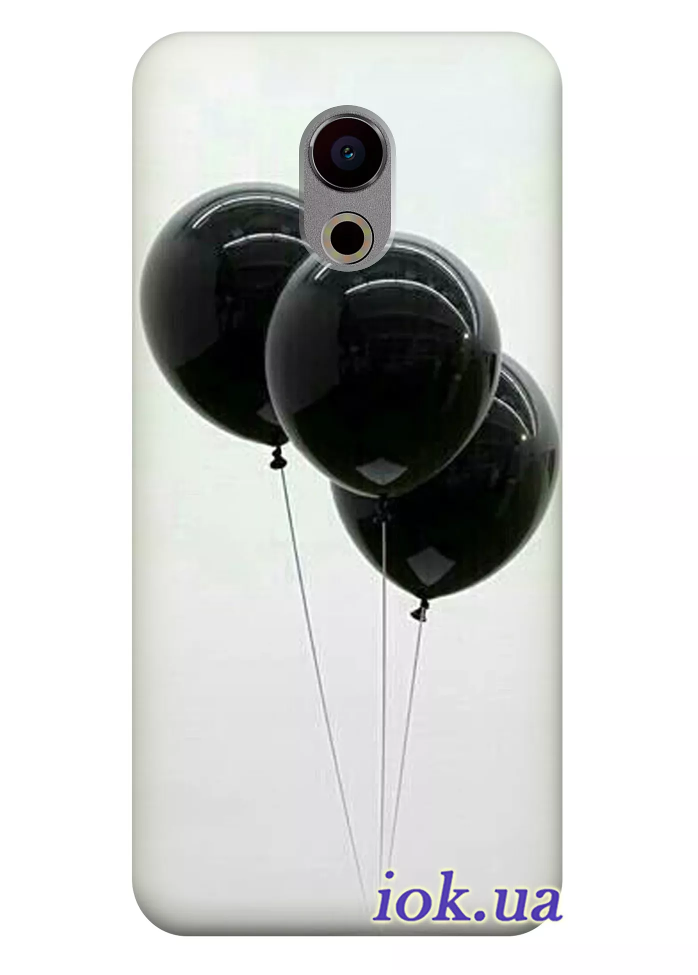  Чехол для Meizu Pro 6  - Чёрные шарики