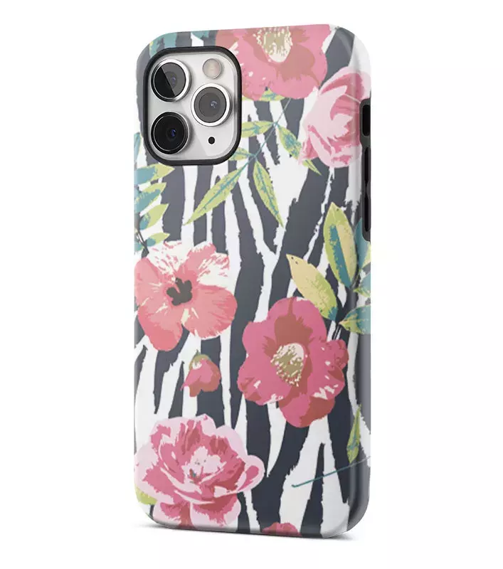 Apple iPhone 11 Pro гибридный противоударный чехол с картинкой - Пастельные цветы
