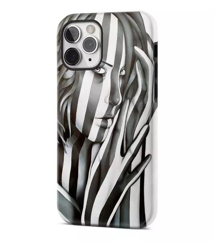 Apple iPhone 11 Pro Max гибридный противоударный чехол с картинкой - Боди арт