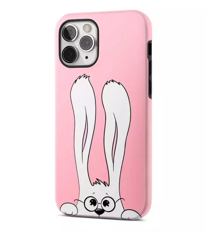 Apple iPhone 11 Pro Max гибридный противоударный чехол с картинкой - Кролик