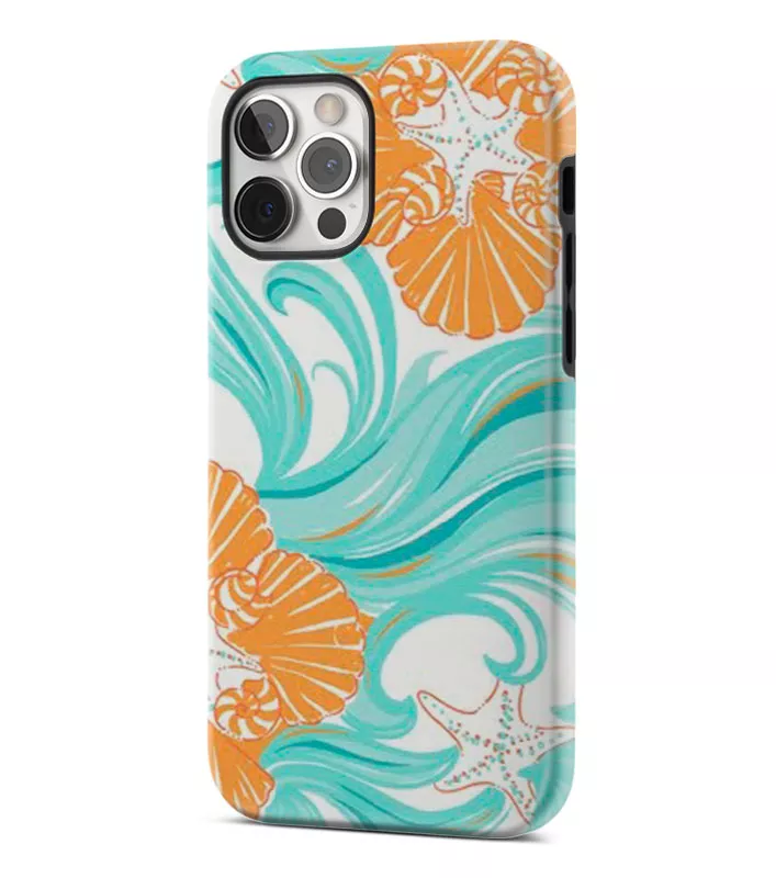 iPhone 12 Pro гибридный противоударный чехол с картинкой - Морская красота