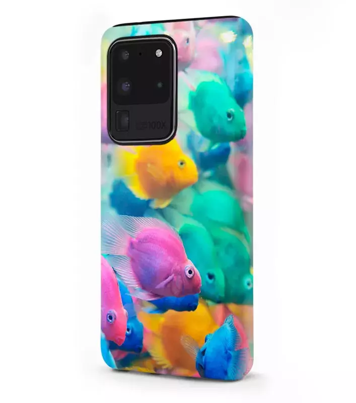 Samsung Galaxy S20 Ultra гибридный противоударный чехол LoooK с картинкой - Морские рыбки