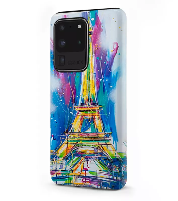 Samsung Galaxy S20 Ultra гибридный противоударный чехол LoooK с картинкой - Отдых в Париже