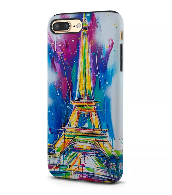 Apple iPhone 7 Plus гибридный противоударный чехол LoooK с картинкой - Отдых в Париже