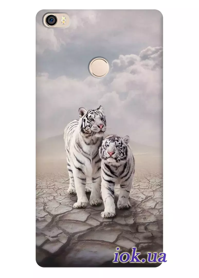 Чехол для Xiaomi Mi Max - Белые Тигры