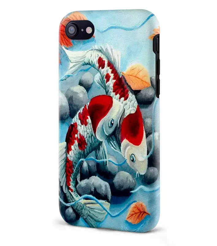 Apple iPhone 8 гибридный противоударный чехол LoooK с картинкой - Любовь рыбок