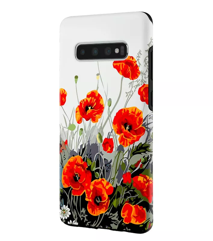 Samsung Galaxy S10 гибридный противоударный чехол LoooK с картинкой - Украинские маки