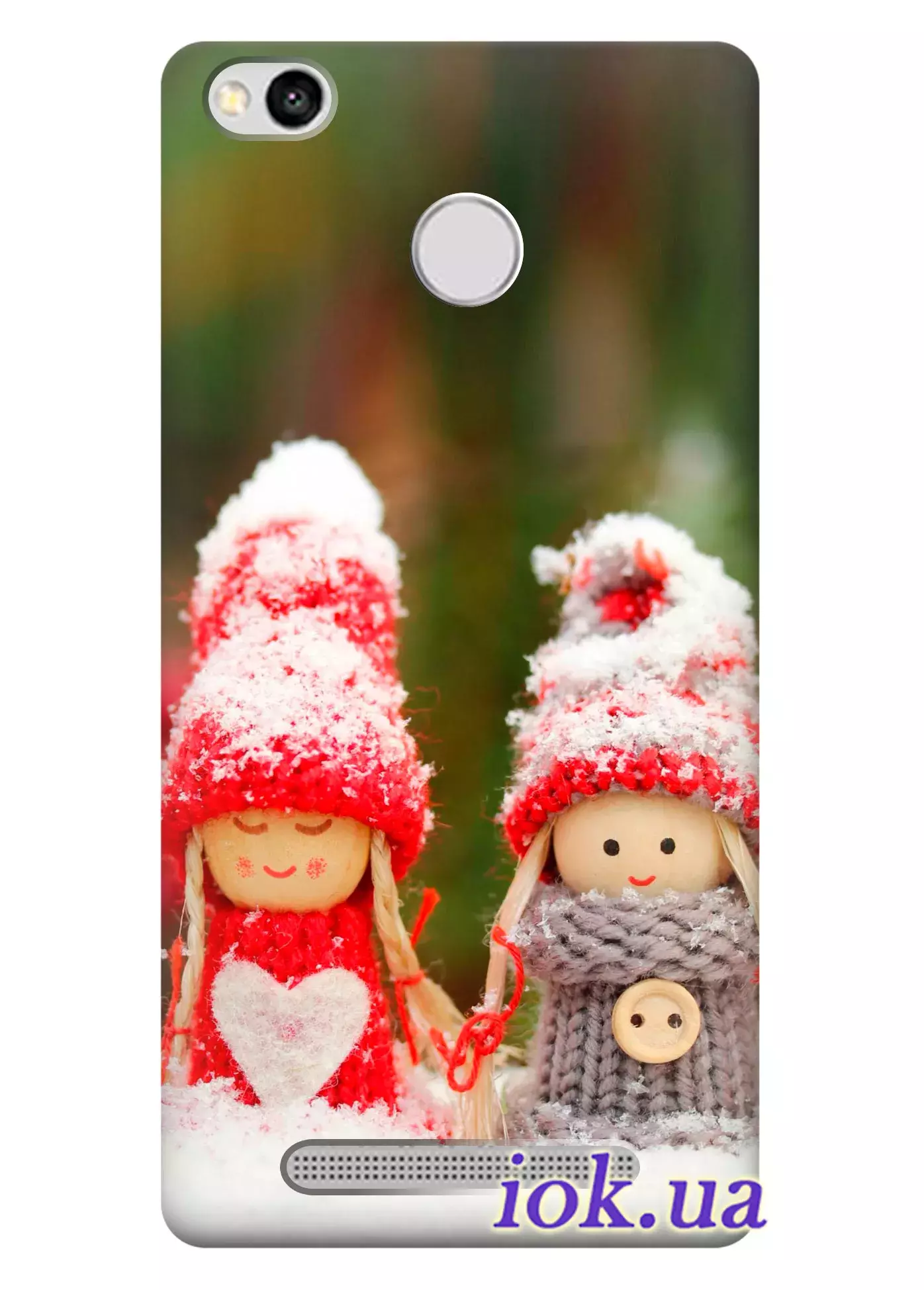 Чехол для Xiaomi Redmi 3S Prime - Новогодние гномики
