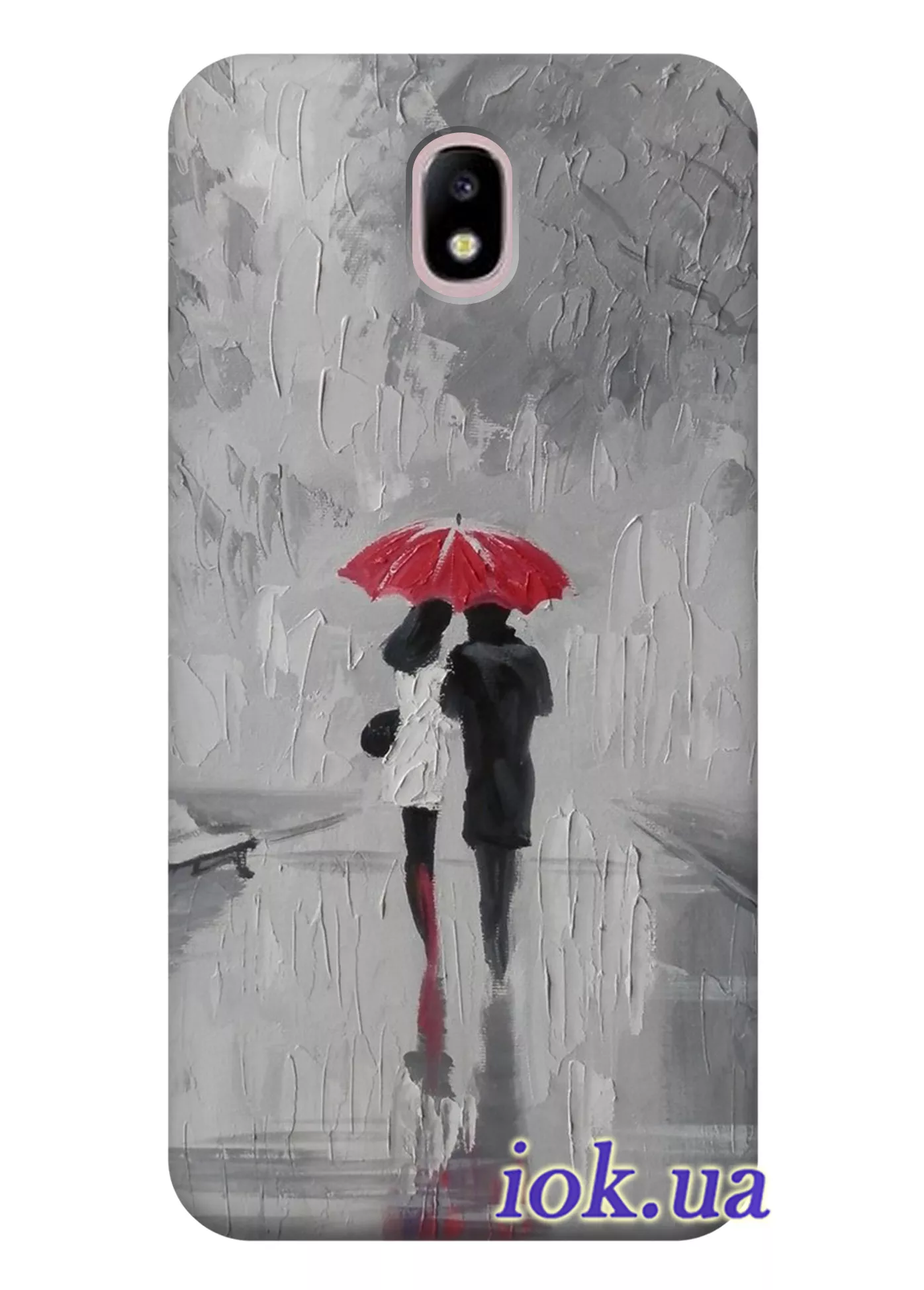 Чехол для Galaxy J5 2017 - Пара под зонтом