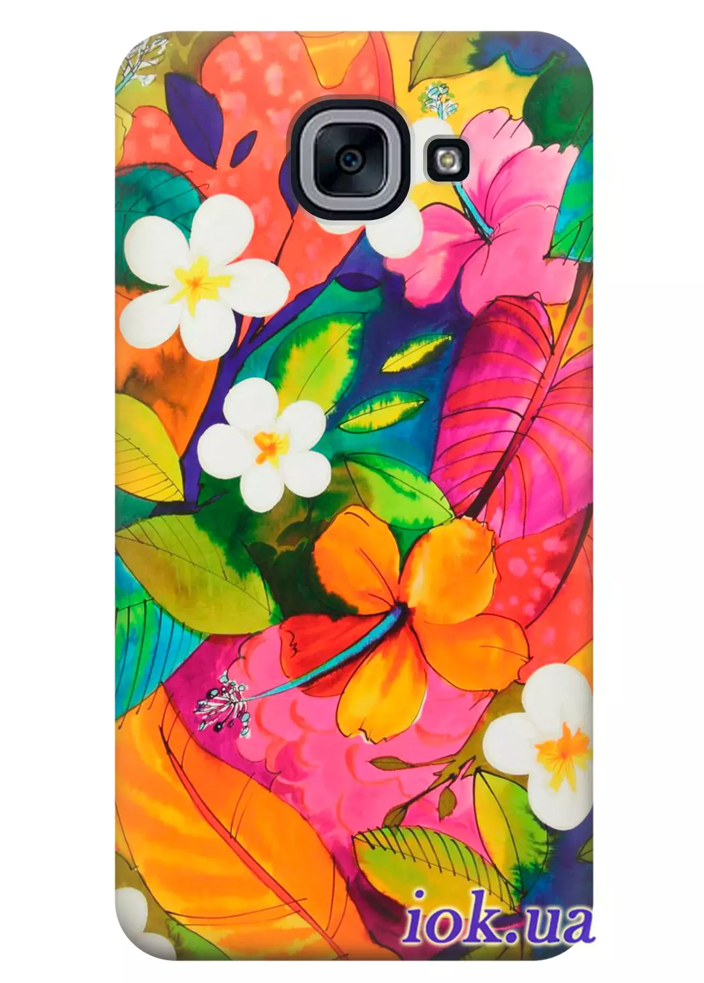 Чехол для Galaxy J7 Max - Tropical flowers