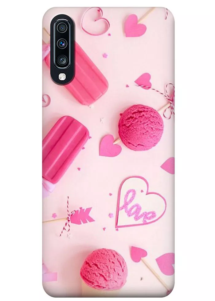 Чехол для Galaxy A70s - Pink