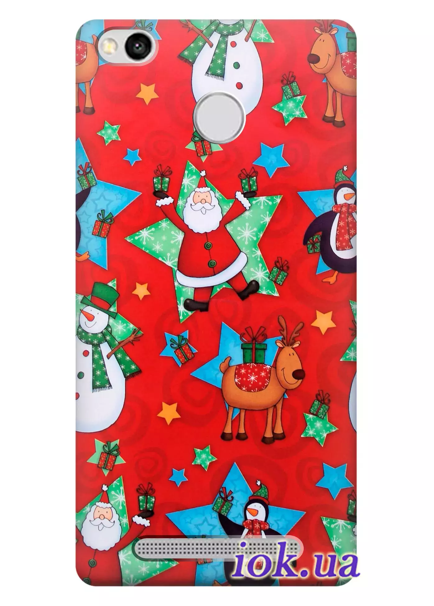 Чехол для Xiaomi Redmi 3S Prime - Новогодние персонажи