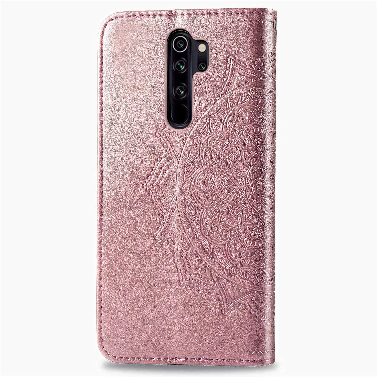 Кожаный чехол (книжка) Art Case с визитницей для Xiaomi Redmi Note 8 Pro, Розовый