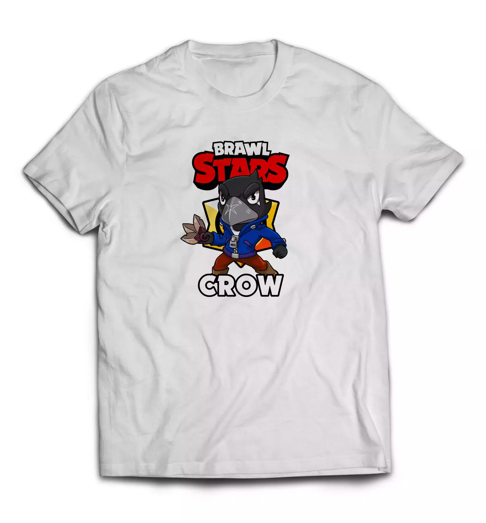 Белая мужская футболка - Crow / Brawls Stars
