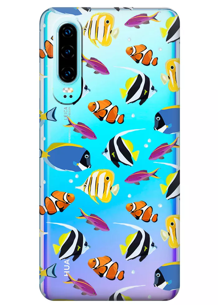 Чехол для Huawei P30 - Bright fish