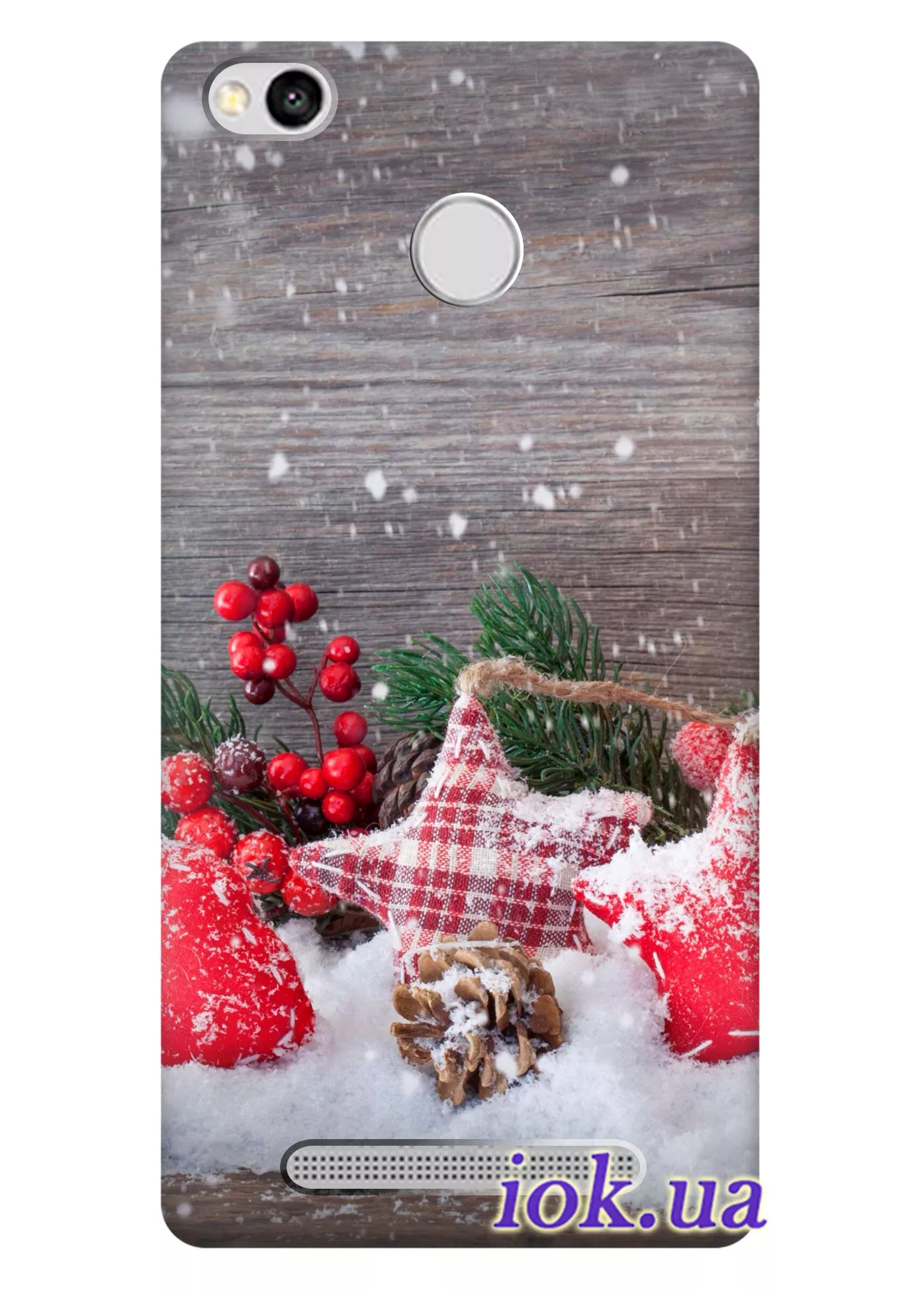 Чехол для Xiaomi Redmi 3 Pro - Снежные игрушки