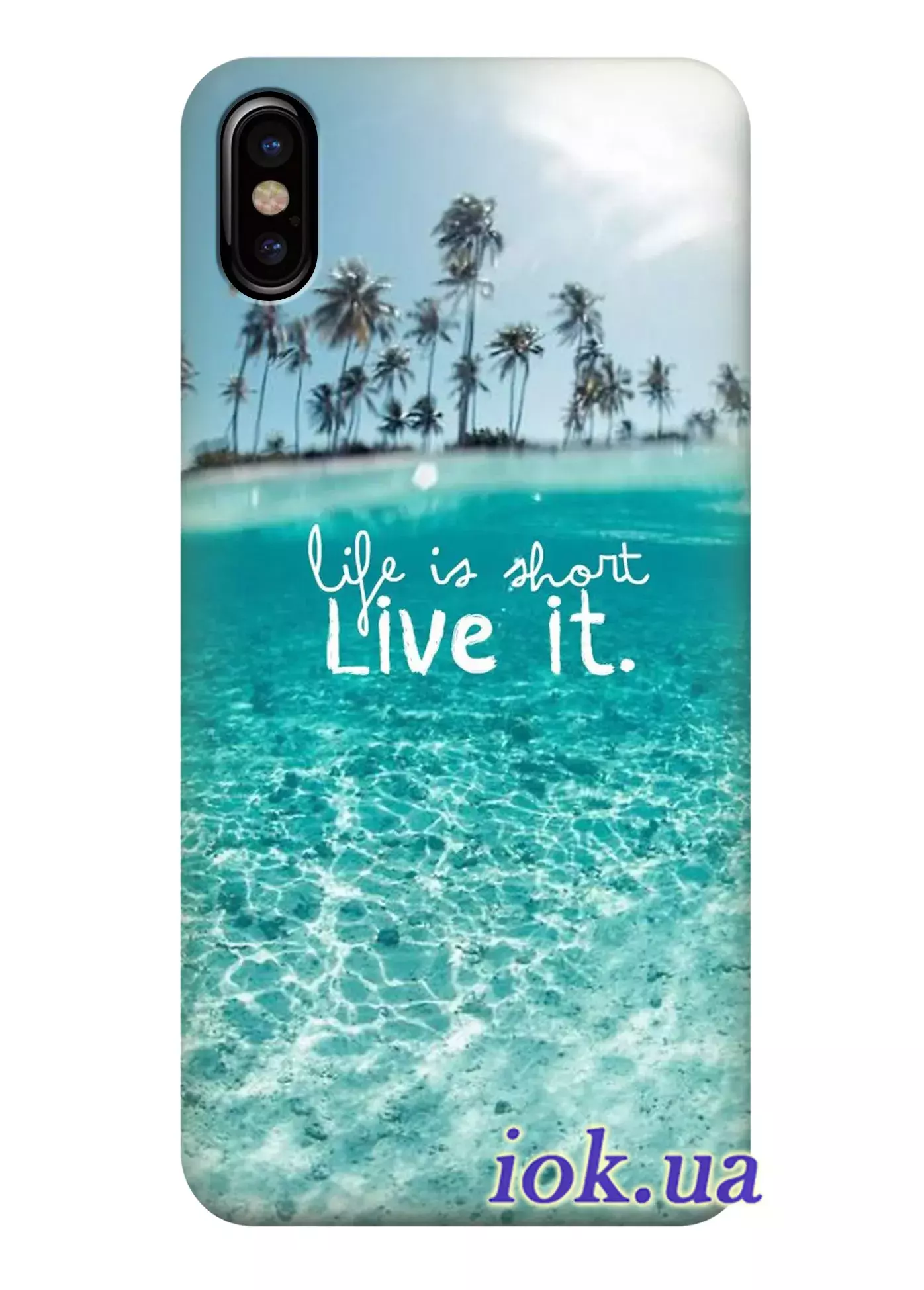 Чехол для iPhone X - Blue sea
