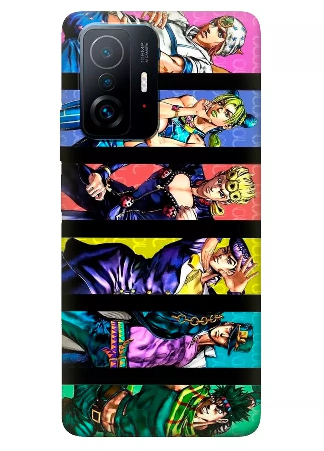 Xiaomi 11T чехол из силикона - Команда JoJo