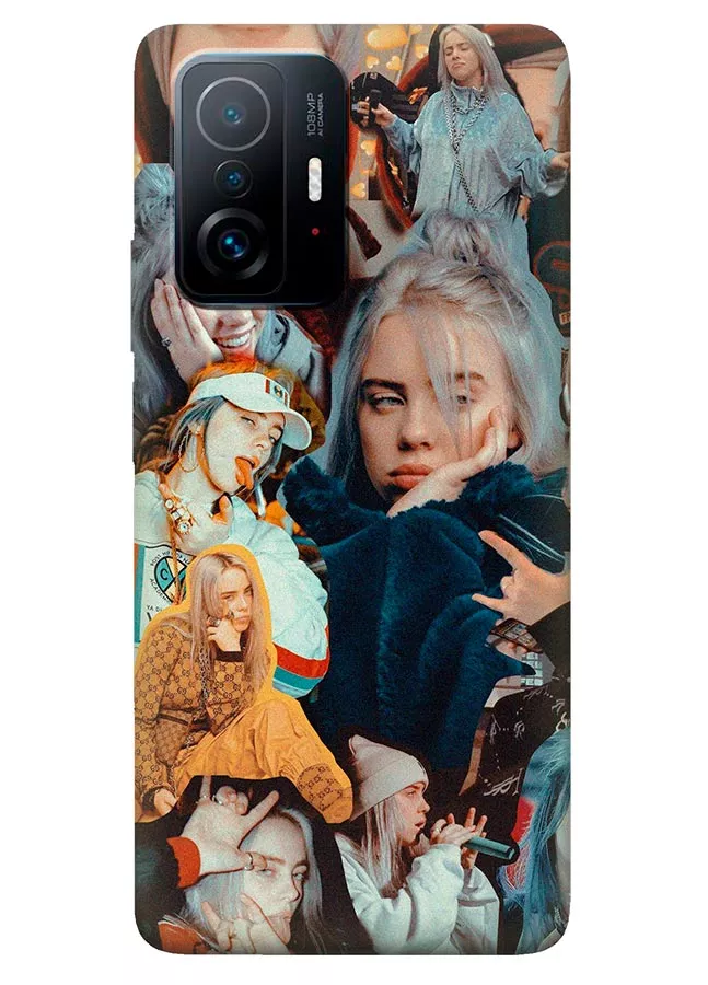 Чехол для Xiaomi 11T Pro из силикона - Billie Eilish клип-арт