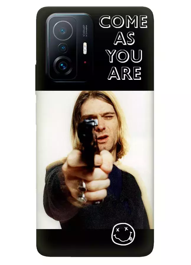 Сяоми 11Т Про чехол из силикона - Nirvana Come as You are