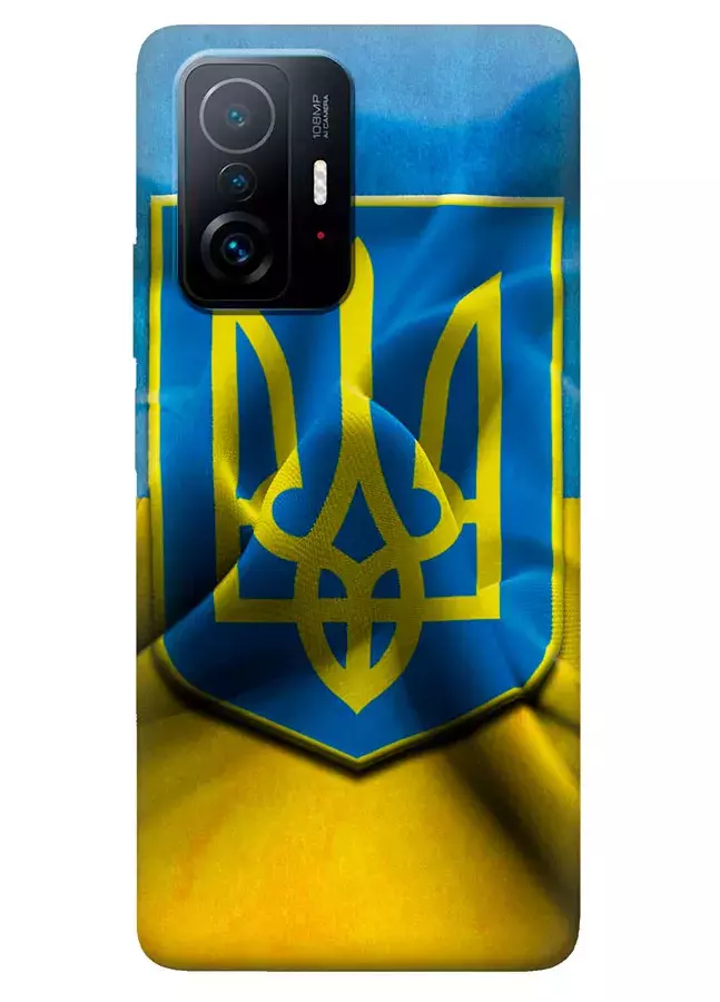 Сяоми Ми 11Т чехол с печатью флага и герба Украины