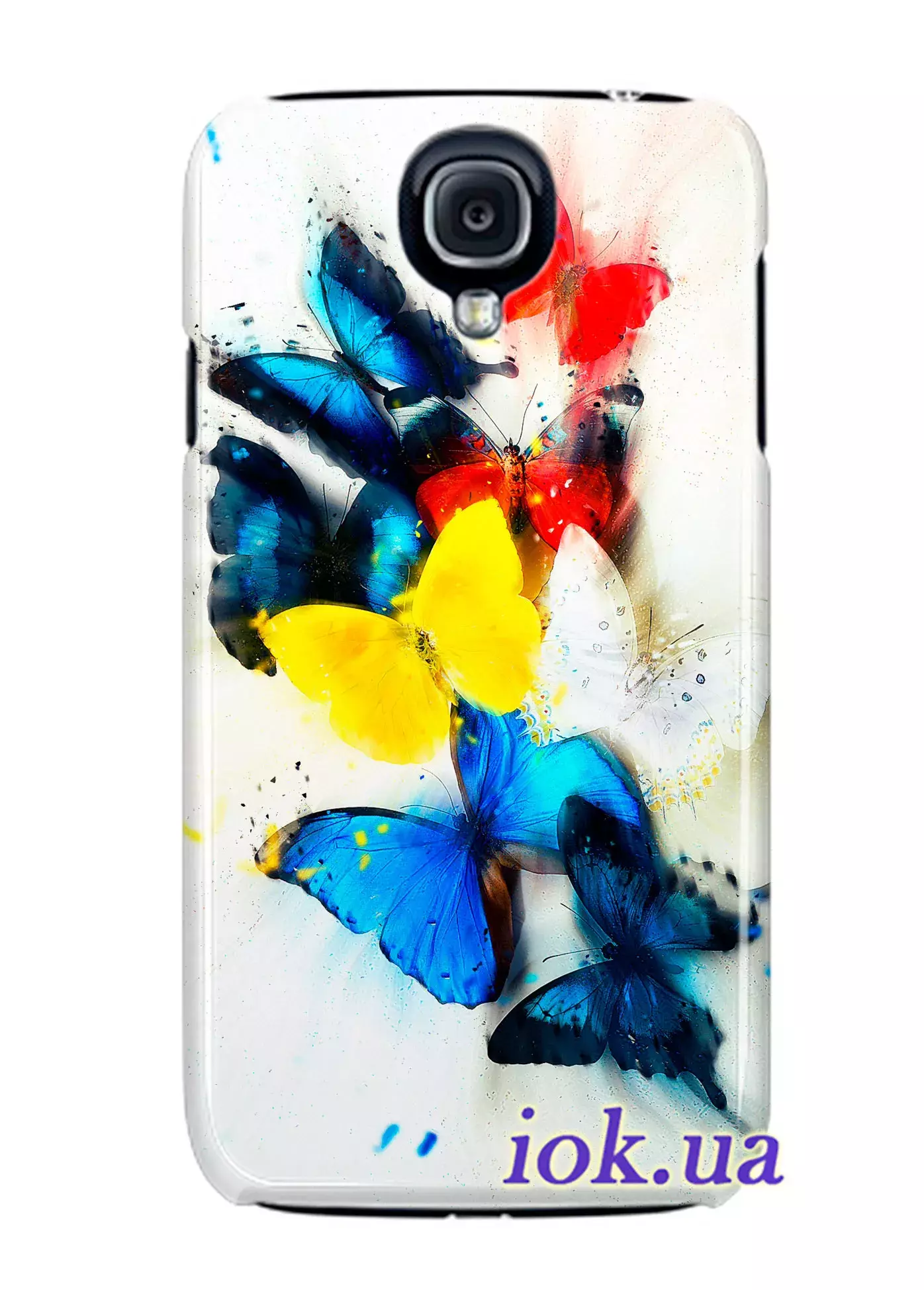 Чехол для Galaxy S4 Black Edition - Цветные мотыльки
