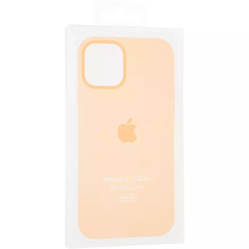 Чехол Original Full Soft Case (MagSafe Splash Screen) для iPhone 12/12 Pro Cantaloupe