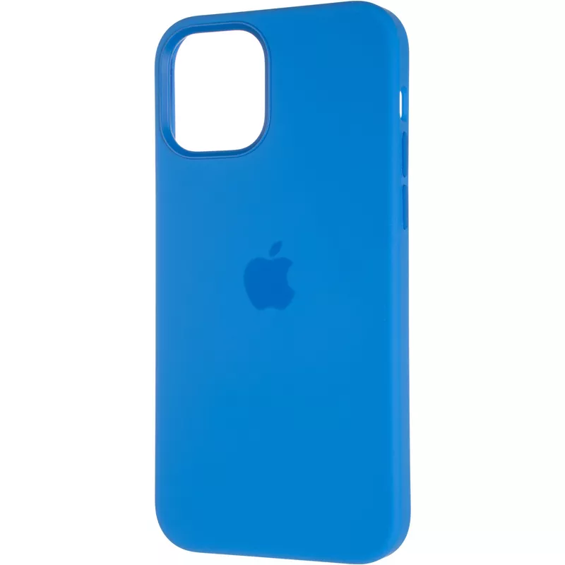 Чехол Original Full Soft Case (MagSafe Splash Screen) для iPhone 12/12 Pro Capri Blue