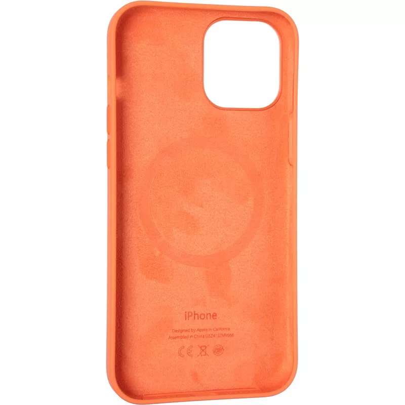 Чехол Original Full Soft Case (MagSafe Splash Screen) для iPhone 12 Pro Max Kumquat