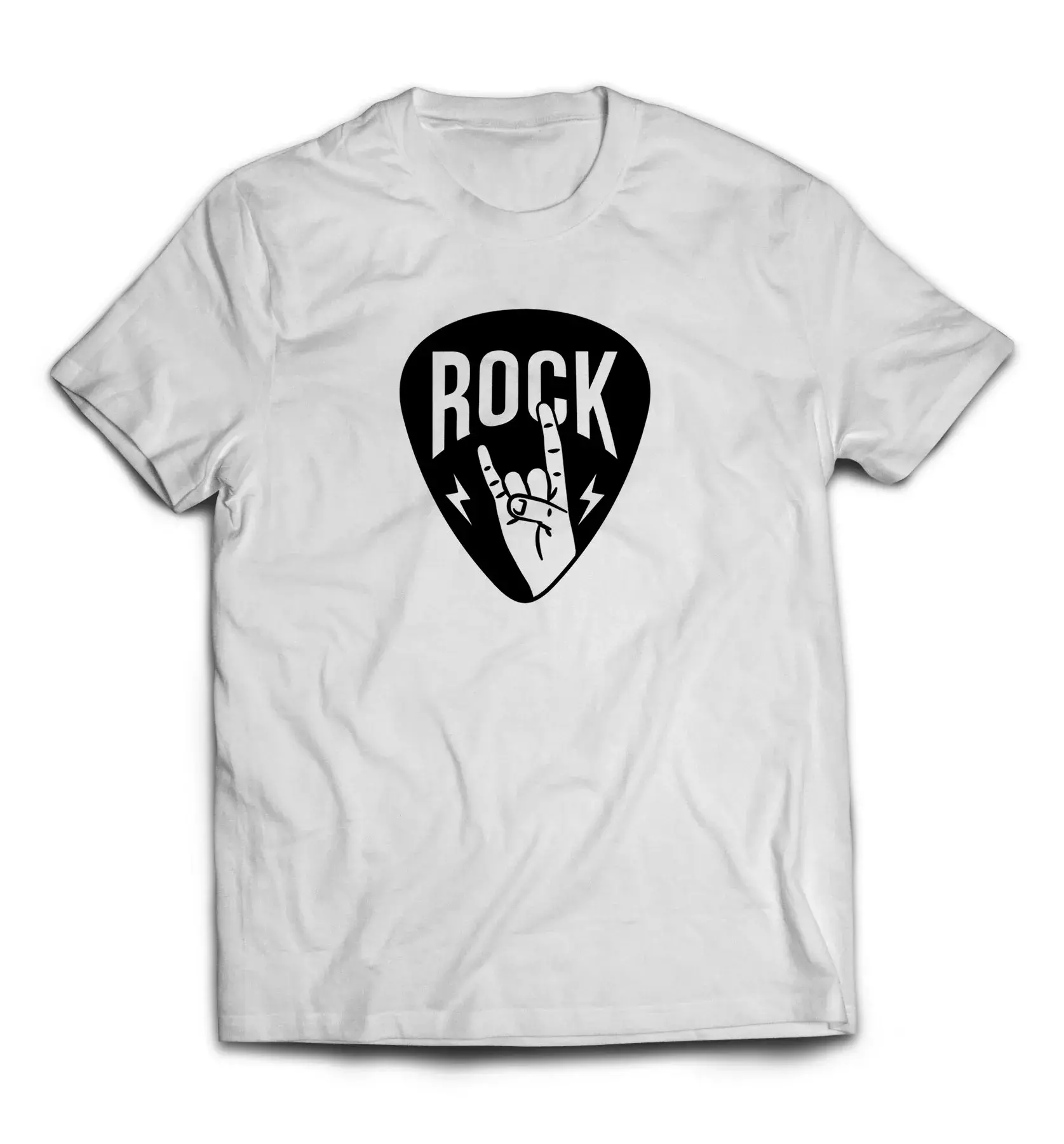 Белая мужская футболка - Rock