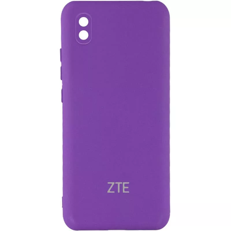 Чехол Silicone Cover My Color Full Camera (A) для ZTE Blade A3 (2020), Фиолетовый / Purple