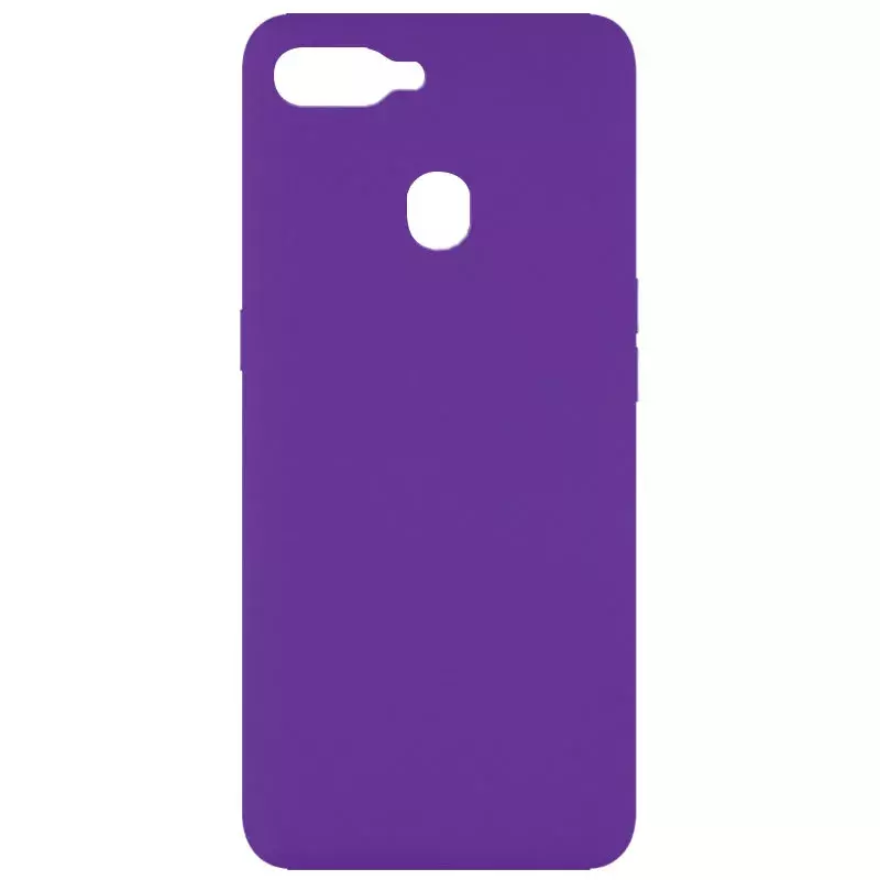 Чехол Silicone Cover Full without Logo (A) для Oppo A12 || OPPO AX5s / A5s / A7 / AX7, Фиолетовый / Purple