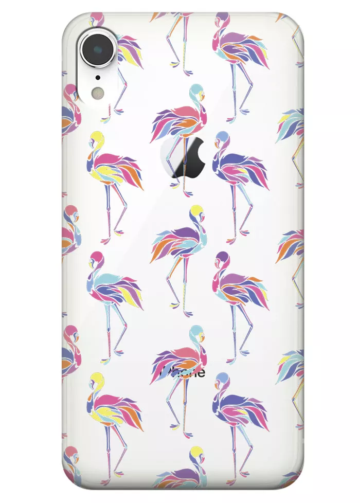 Чехол для iPhone XR - Экзотические птицы