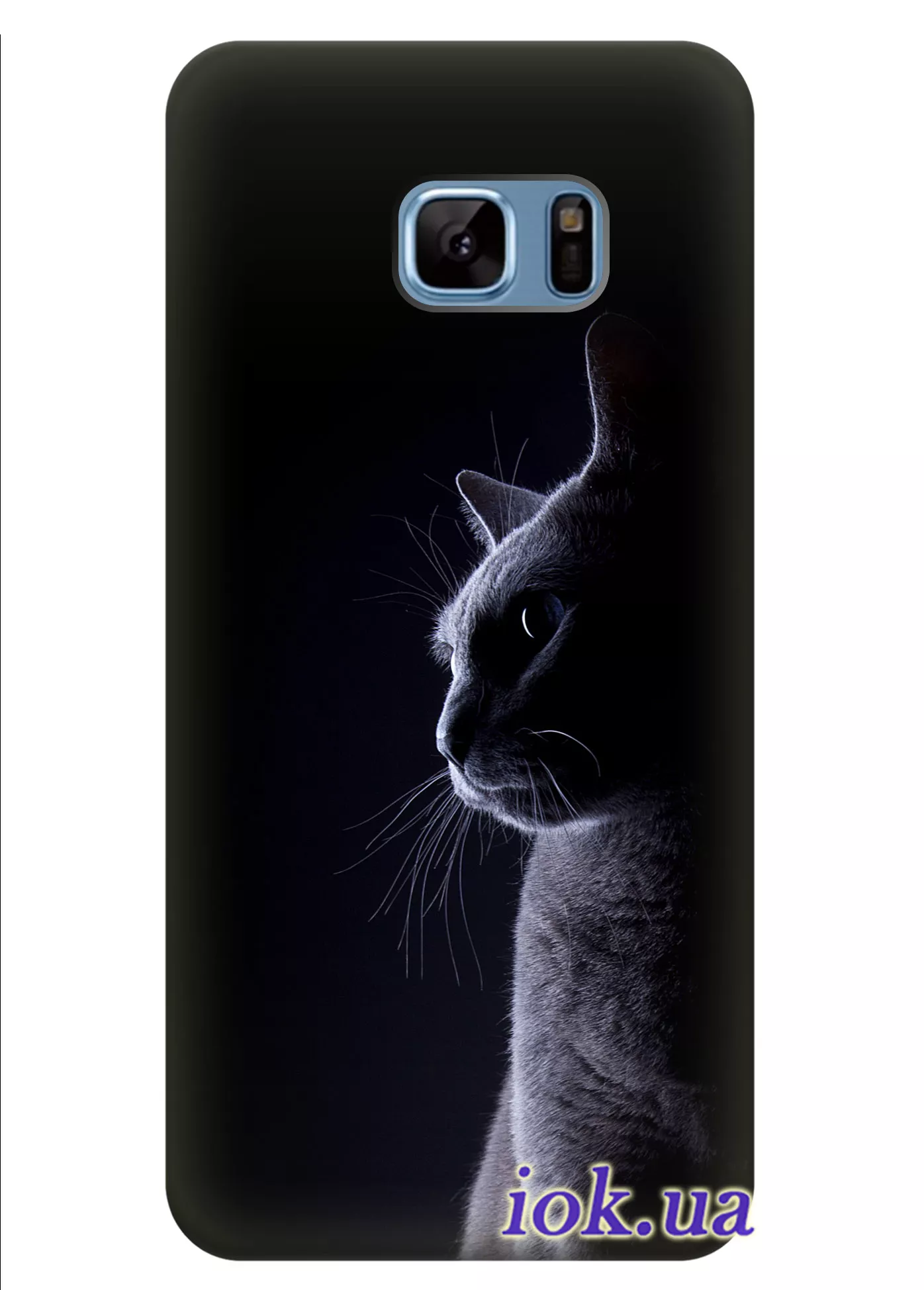 Чехол для Galaxy Note 7 - Серый котик