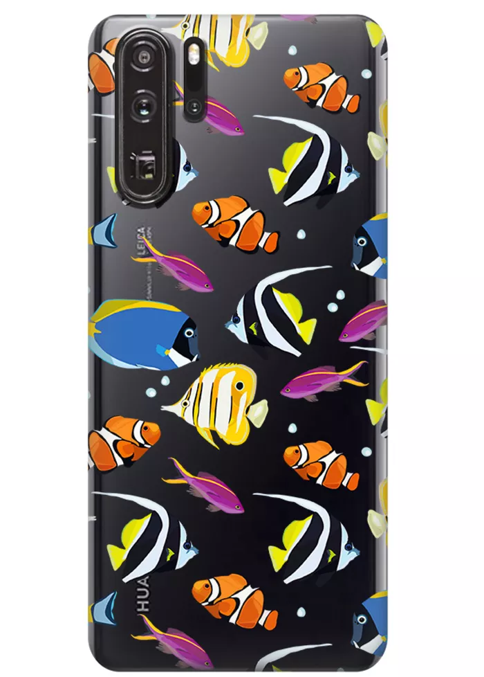 Чехол для Huawei P30 Pro - Bright fishes
