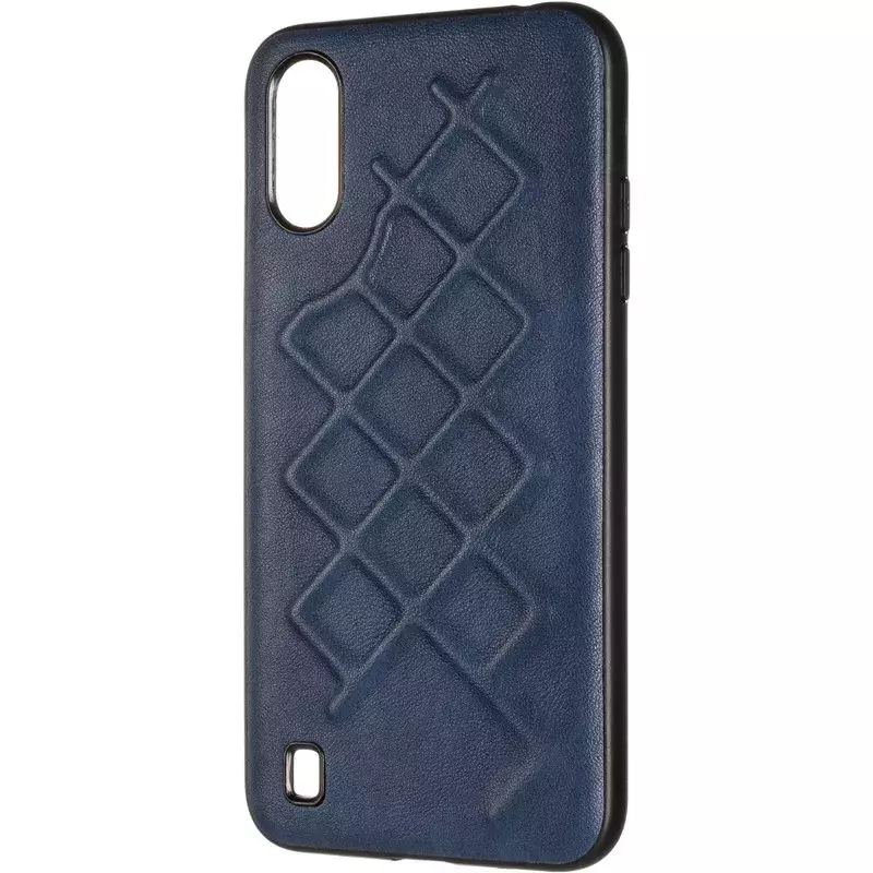 Jesco Leather Case for Samsung A015 (A01) Blue