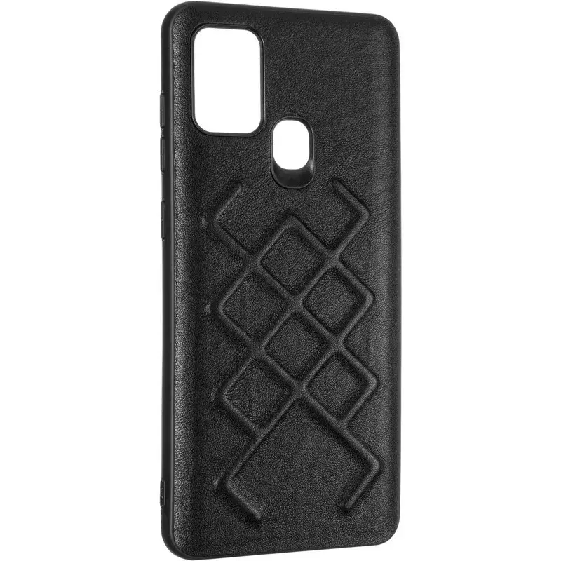 Jesco Leather Case for Samsung A217 (A21s) Black