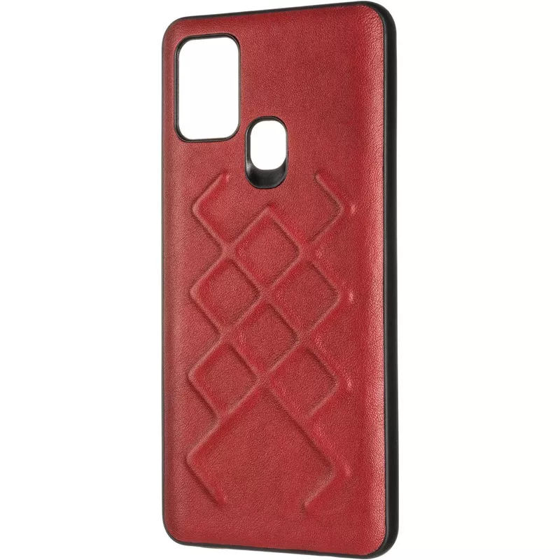 Jesco Leather Case for Samsung A217 (A21s) Red
